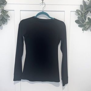 Black Cuddl Duds Long Sleeve, Warm Essentials